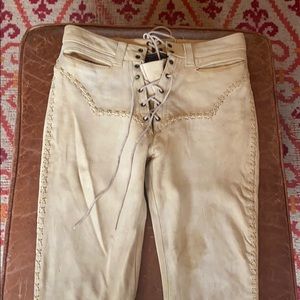 Vintage Suede Flare Pant